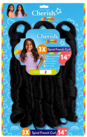 Cherish Junior 3X Spiral Pre Stretched French Curl Braid 14 inch