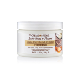 Creme of Nature Butter Blend & Flaxseed Double Duty Stretch & Define Pudding 326g