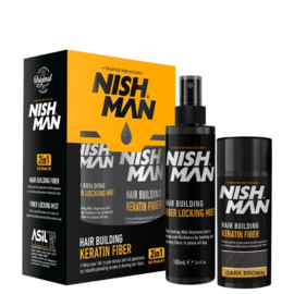 Nishman Hair Building Keratin Fiber - Dark Brown