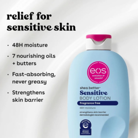 eos Shea Better 48H Moisture Sensitive Body Lotion Fragrance Free 473 ml
