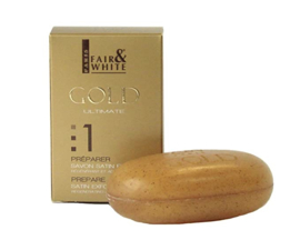 Fair & White Gold Satin Exfoliating Bar Soap 200gr/7oz