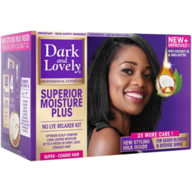 Dark & Lovely Superior Moisture Plus - No Lye Relaxer Kit Regular - Super