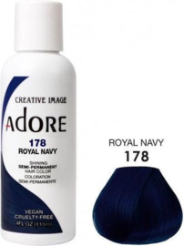 Adore Semi Permanent Hair Color 178 Royal Navy 118 ml