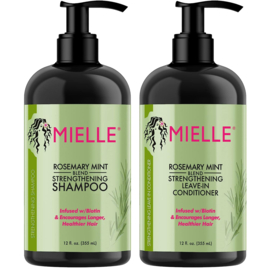 Mielle Rosemary Mint Strengthening Shampoo and Leave-In Conditioner Set