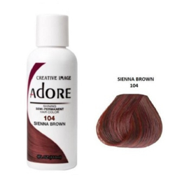 Adore Semi Permanent Hair Color 104 Sienna Brown 118ml
