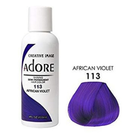 Adore Semi Permanent Hair Color 113 - African Violet 118 ml