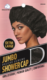 Dream World W-Shower Cap Jumbo Black #DRE109B