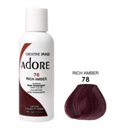 Adore Semi Permanent Hair Color 78 - Rich Amber 118 ml