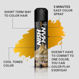 Nishman Hair Color Spray 150 ml - Gold