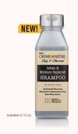 Creme of Nature Clay & Charcoal Soften & Moisture Replenish Shampoo 355 ml
