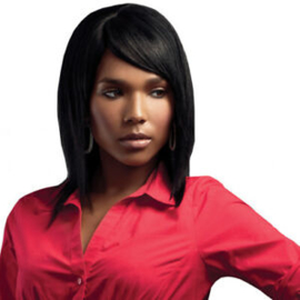 Sleek Human Hair Wig - PLATINUM