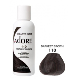 Adore Semi Permanent Hair Color 110 Darkest Brown 118ml