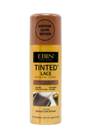 EBIN Tinted Lace Aerosol Spray - Medium Dark Brown 80ml