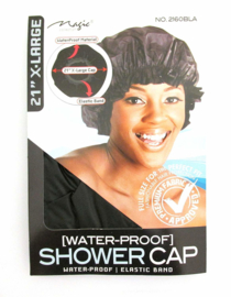 Magic X-Large Elastic Band Shower Cap - Black