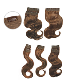 The Feme Collection Clip-in Glam Wavy 8pc