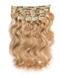 KCH Clip in Extensions  Body Wave ( 100 % Human Hair )