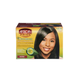 African Pride Olive Miracle No-lye Relaxer - SUPER