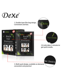 Dexe Black Hair Shampoo 25ml x 10