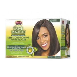 African Pride Olive Miracle No-lye Relaxer - REGULAR