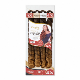 Cherish 4X Spiral Pre Stretched French Curl Braid 18 inch