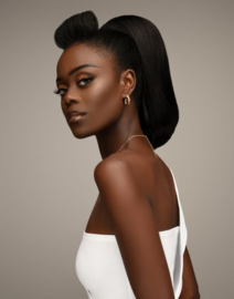 Feme 2-in-1 Human Hair Half Wig/Ponytail - Callie