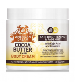 American Dream Cocoa Butter Brightening Lemon Body Cream 500ml