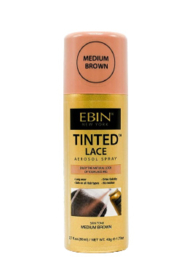 EBIN Tinted Lace Aerosol Spray - Medium Brown 80ml