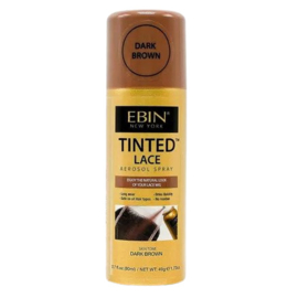 EBIN Tinted Lace Aerosol Spray - Dark Brown 80ml