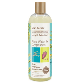 Curl Rehab 2-N-1 Shampoo And Conditioner With Rice Water & Grape Seed 473ml