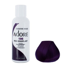 Adore Semi Permanent Hair Color 186 Rich Eggplant 118 ml