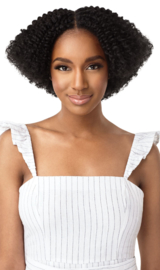 Outre Human Hair Premium Blend Clip-In Big Beautiful Hair 4A Kinky Curly 10"