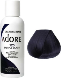 Adore Semi Permanent Hair Color 125 Purple Black 118 ml