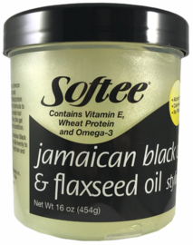 Softee Jamaican Black Castor & Flaxseed Oil Styling Gel 16oz
