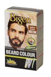 Bigen Men's Beard Colour Medium Brown 105