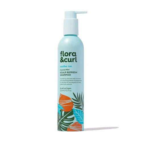 Flora & Curl Coconut Mint Scalp Refresh Shampoo 300ml