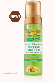 Creme of Nature Pure Honey Hair Food Avocado Mousse 3S 7oz