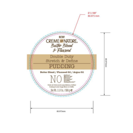 Creme of Nature Butter Blend & Flaxseed Double Duty Stretch & Define Pudding 326g