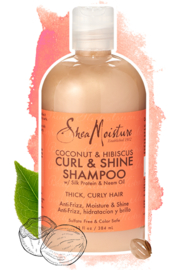 Shea Moisture Coconut & Hibiscus Curl & Shine Shampoo  384ml