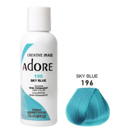 Adore Semi Permanent Hair Color 196  Sky Blue 118 ml