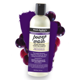 Aunt Jackie's Grapeseed POWER WASH Intense Moisture Clarifying Shampoo 355 ML / 12 oz