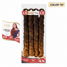 Cherish 4X Spiral Pre Stretched French Curl Braid 18 inch