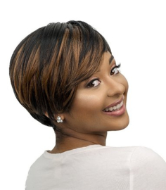 Wigoddess Diva | Short Sleek Bob Wig – Heat-Resistant Synthetic Hair, Glueless