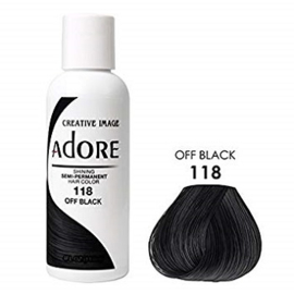 Adore Semi Permanent Hair Color 118 OFF Black 118ml