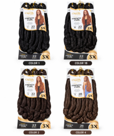 Cherish 3X Spiral Pre Stretched French Curl Braid 22 inch