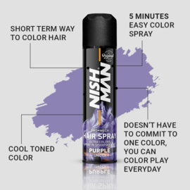 Nishman Hair Color Spray 150 ml - Purple