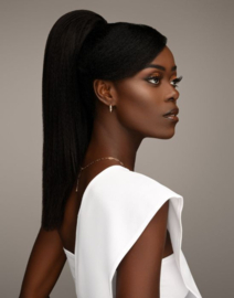 Feme 2-in-1 Human Hair Half Wig/Ponytail - Mia