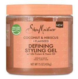 Shea Moisture Coconut & Hibiscus Flaxseed Defining Styling Gel 15 oz