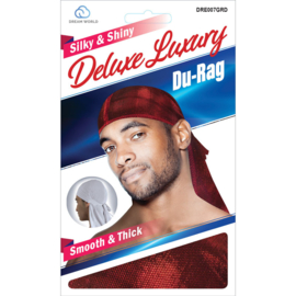 Dream Silky & Shiny Deluxe Luxury Du-Rag Glitter Red DRE007GRD