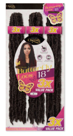 Cherish Bulk - 3X Butterfly Locs 18"