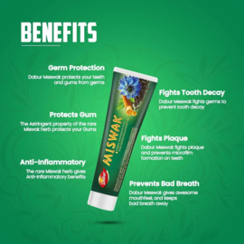 Dabur Tooth Paste MISWAK Black Seed 100ml